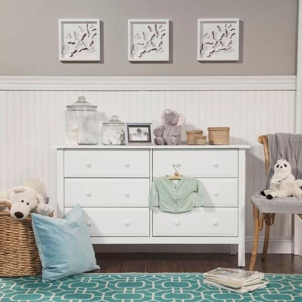 Meja Nakas Minimalis Laci 6 Warna Putih