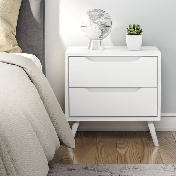 Nakas Samping tempat Tidur Model Retro