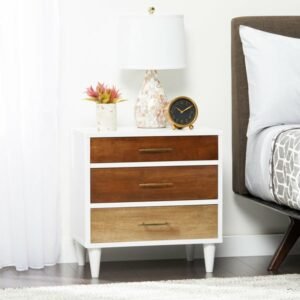 Nakas Retro 3 Laci Samping Tempat Tidur