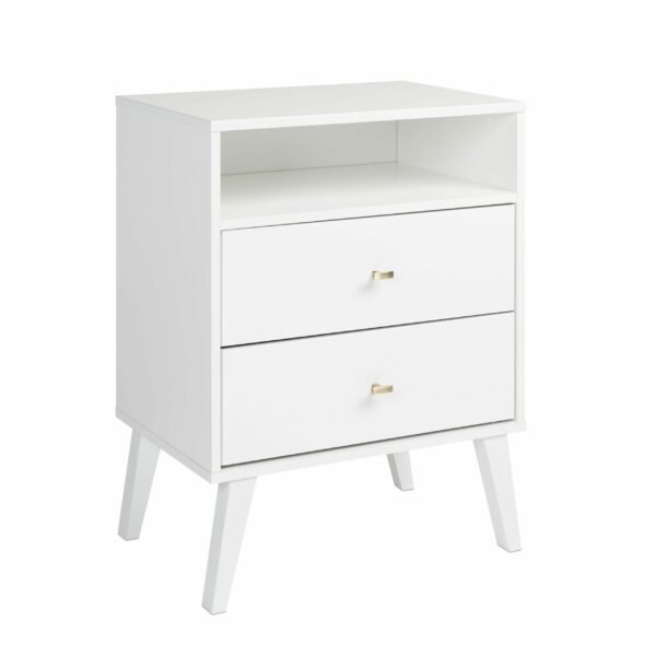 Nakas Samping Tempat Tidur Finishing Duco Warna Putih