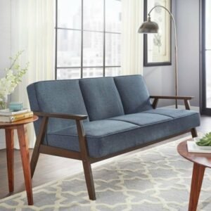 Bangku Sofa Klasik Kaki-kaki Miring Untuk Ruang Tamu