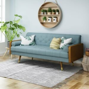 Bangku Sofa Retro Set 3 Dudukan Kaki-kaki Miring