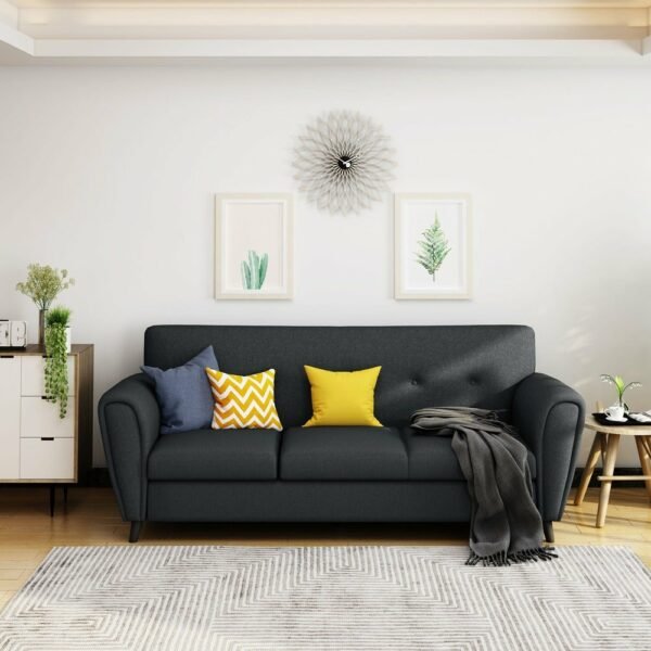 Bangku Sofa Mewah Abad Pertengahan dengan Kaki Miring