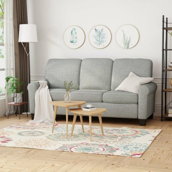 Set 3 Dudukan Sofa dengan Sandaran Tangan Rendah