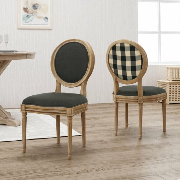 Kursi Makan Sofa Sandaran Bundar Sederhana