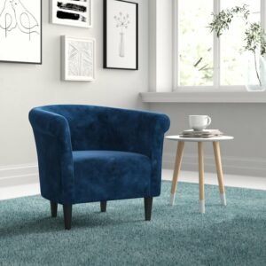 Kursi Sofa Aksen Biru Liam Lembut
