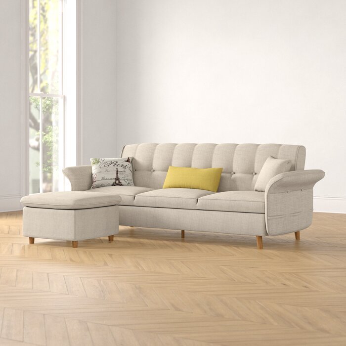 Set Kursi Sofa Retro Sandaran Tangan Warna  Putih