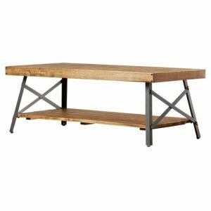 Jual Meja Kopi Solid Industrial Kaki-Kaki Miring