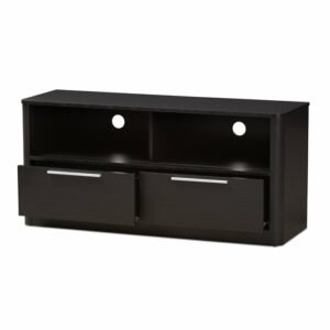 Meja TV Minimalis 2 Laci Jati Modern