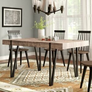 Set Meja Makan Industrial Rustic Jepara