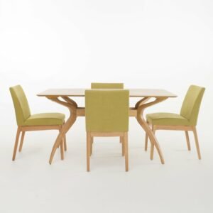 Harga Set Meja Makan Kaki Lengkung dengan Kursi Sofa