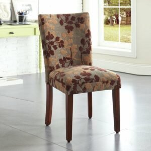 Kursi Makan Sofa Pelapis Motif Bunga Modern Jepara