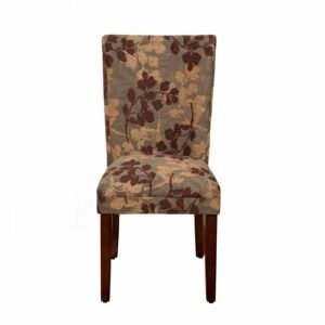 Kursi Makan Sofa Pelapis Motif Bunga Modern Jepara