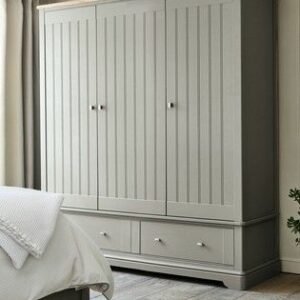 Lemari Pakaian Sleding 3 Pintu Model Shabby