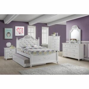 Set Tempat Tidur Minimalis Warna Putih Cantik