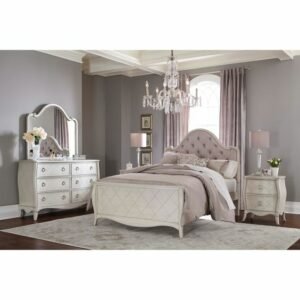 Set Tempat Tidur Luxury Sandaran Kepala Lengkung