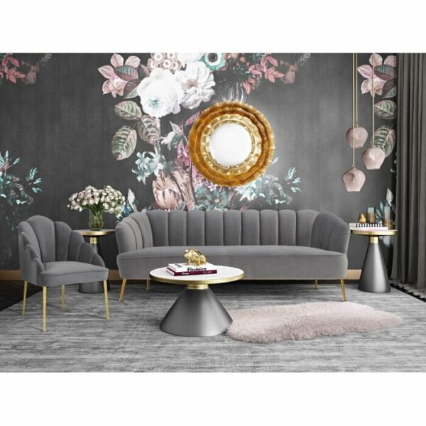 Set Kursi Tamu Sofa Unik dengan Kaki Meruncing