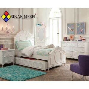 Set Tempat Tidur Anak Laci Bawah Bilqis