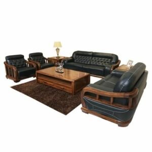 Set Kursi Tamu Jati Mewah Sofa Dark Knight