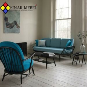 Set Kursi Tamu Jati Elnoana Modern Sofa