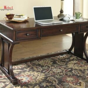 Meja Kantor Jati Kaki-Kaki Model Silang