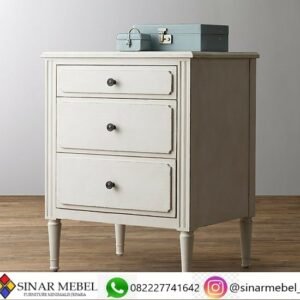 Nakas Minimalis Putih Shabby Jepara