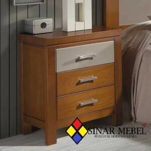Nakas Minimalis Jati Finishing Natural Solid