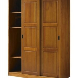 Lemari Pakaian Minimalis Jati 3 Pintu Sleding