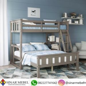 Ranjang Tingkat Anak Minimalis Jari-Jari