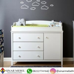 Lemari Bayi Warna Putih Arsy Cantik