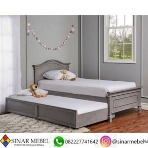 Tempat Tidur Anak Shabby Warna Grey