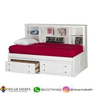 Harga Tempat Tidur Anak dengan Rak pada Sandaran