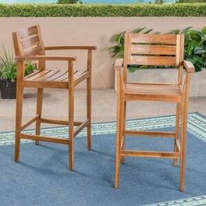Kursi Bar Outdoor Kaki-Kaki Tinggi