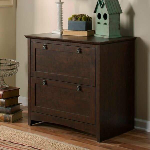 Lemari Arsip Jati Model Warna Rustic