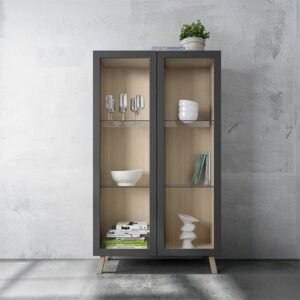 Lemari Hias Minimalis Model Retro Kaca
