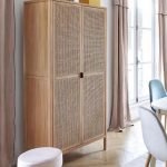 Lemari Hias Minimalis Rotan 2 Pintu
