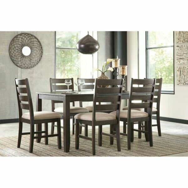 Set Meja Makan Minimalis Jati Brown Sofa