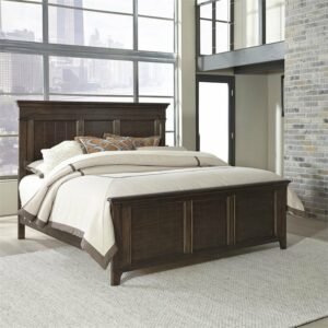 Tempat Tidur Jati Minimalis Finishing Brown