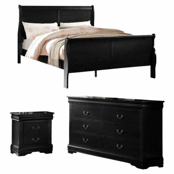 Kamar Set Jati Warna Hitam Minimalis Cantik