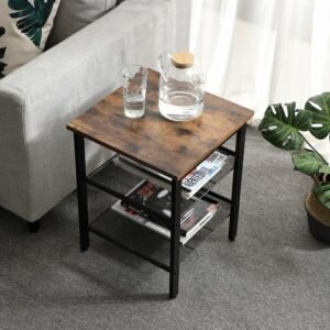 Coffe Table Industrial Kombinasi Kayu