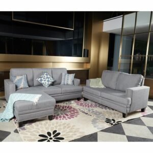 Set Sofa Tamu L dengan 2 Dudukan