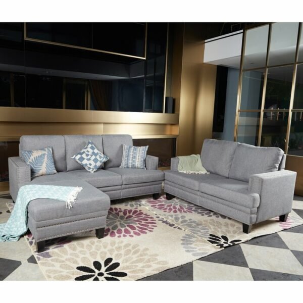 Set Sofa Tamu L dengan 2 Dudukan