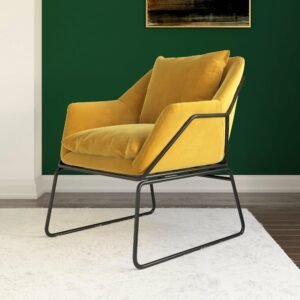 Kursi Sofa Tamu Industrial Kuning