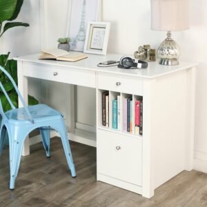 Meja Kantor dengan Penyimpanan Buku