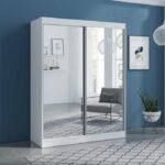 Lemari Pakaian Minimalis Pintu Kaca Sleding