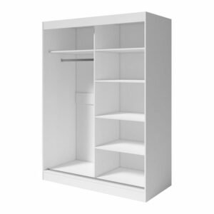 Lemari Pakaian Minimalis Pintu Kaca Sleding