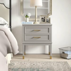 Nakas Minimalis Warna Grey 2 Laci