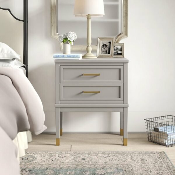 Nakas Minimalis Warna Grey 2 Laci
