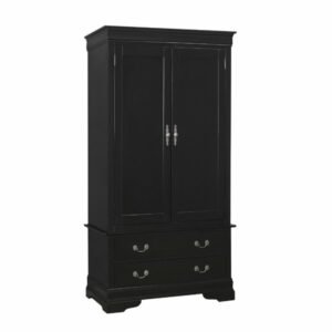 Lemari Pakaian Minimalis Jati 2 Laci 2 Pintu