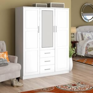 Lemari Pakain Minimalis Delfina 3 Pintu